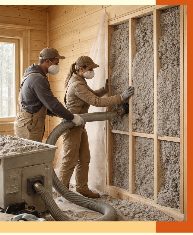 Утепление дачного дома эковатой в Усть-Джегуте от 1468 руб./м2 — комплексно, ТепломастерСтд