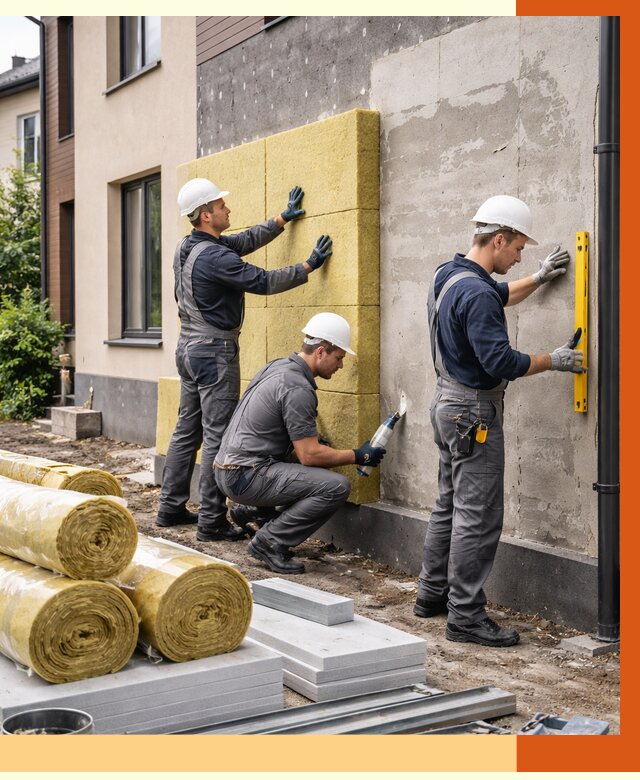 Утепление таунхауса в Усть-Джегуте от 7289 руб/м2 — комплекс под ключ | ТепломастерСтд