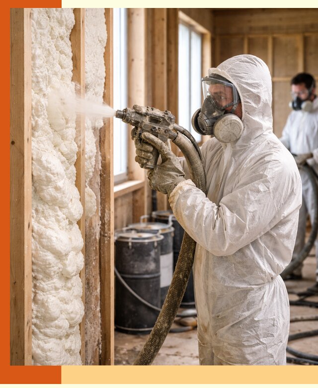 Утепление каркасного дома пенополиуретаном в Усть-Джегуте