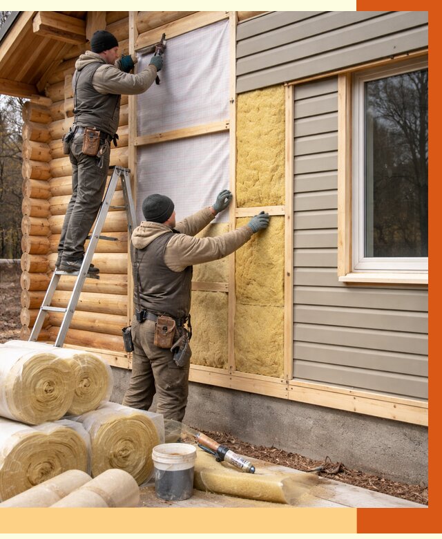 Утепление деревянного дома в Усть-Джегуте от 6276 руб./м2 — заказать работы | ТепломастерСтд