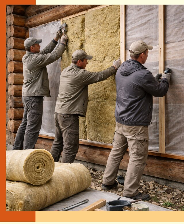 Утепление деревянного дома в Усть-Джегуте эффективными технологиями
