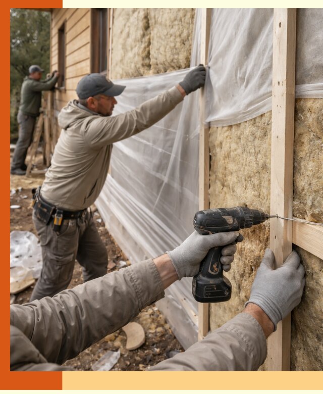 Утепление дома из бруса в Усть-Джегуте качественно и долговечно