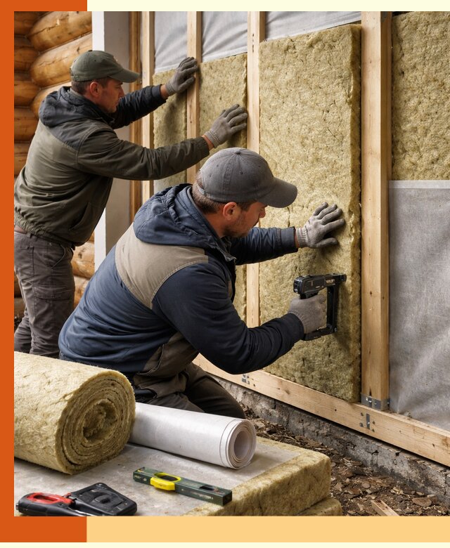 Утепление бревенчатого дома под ключ в Усть-Джегуте