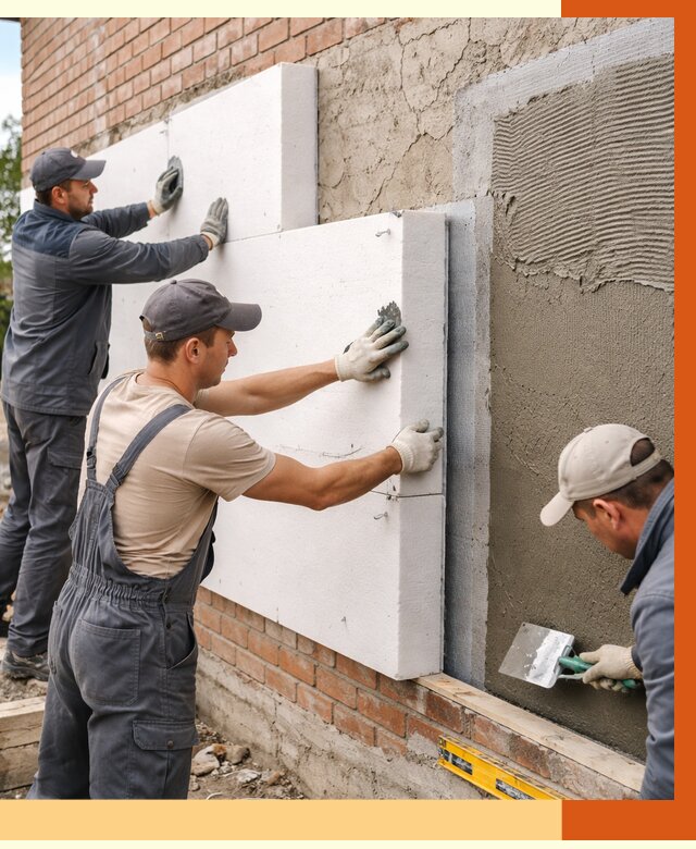 Утепление кирпичного дома в Усть-Джегуте от 4252 руб. под ключ | ТепломастерСтд