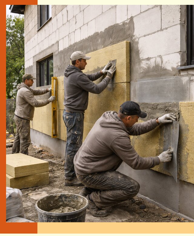 Утепление дома из газобетона в Усть-Джегуте качественно и долговечно