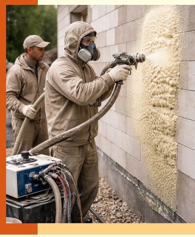 Утепление дома из газобетона ППУ в Усть-Джегуте — надежная теплоизоляция