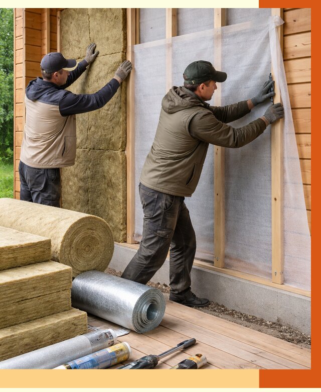 Утепление дома из двойного бруса в Усть-Джегуте от 4859 руб./м² — ТепломастерСтд под ключ