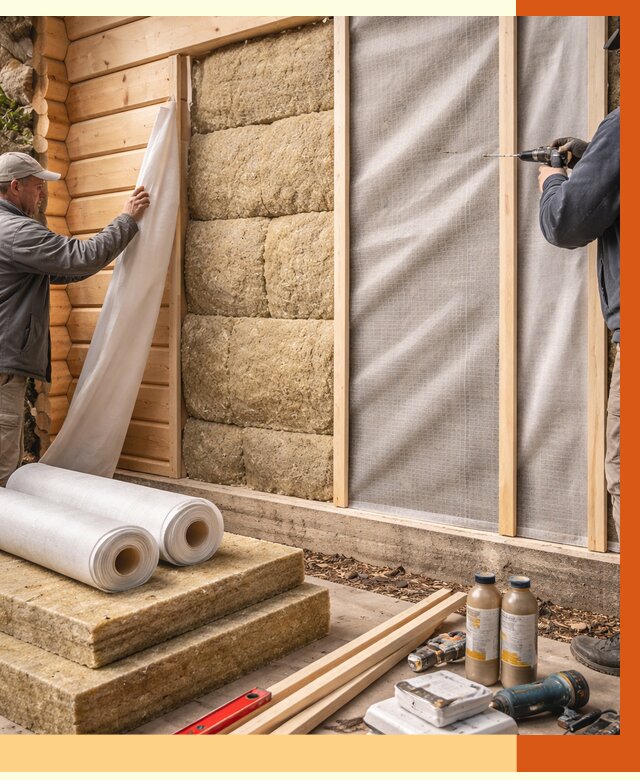 Утепление дома из минибруса в Усть-Джегуте от 4555 руб/м2 — заказать профессионально | ТепломастерСтд