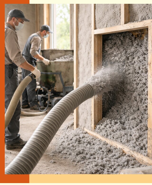 Утепление коттеджа эковатой в Усть-Джегуте с гарантией качества