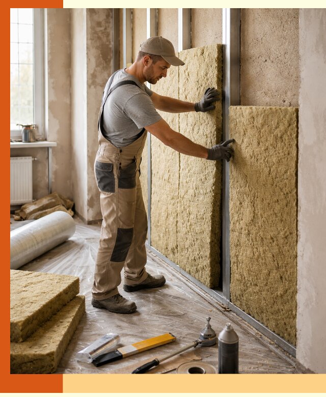 Утепление квартиры в Усть-Джегуте — комплексная теплоизоляция стен и полов