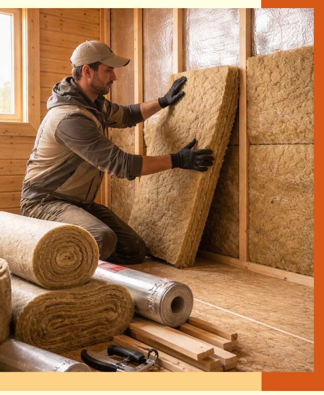 Утепление бани в Усть-Джегуте под ключ от 4555 руб./м2 — утеплить потолок, пол и стены | ТепломастерСтд