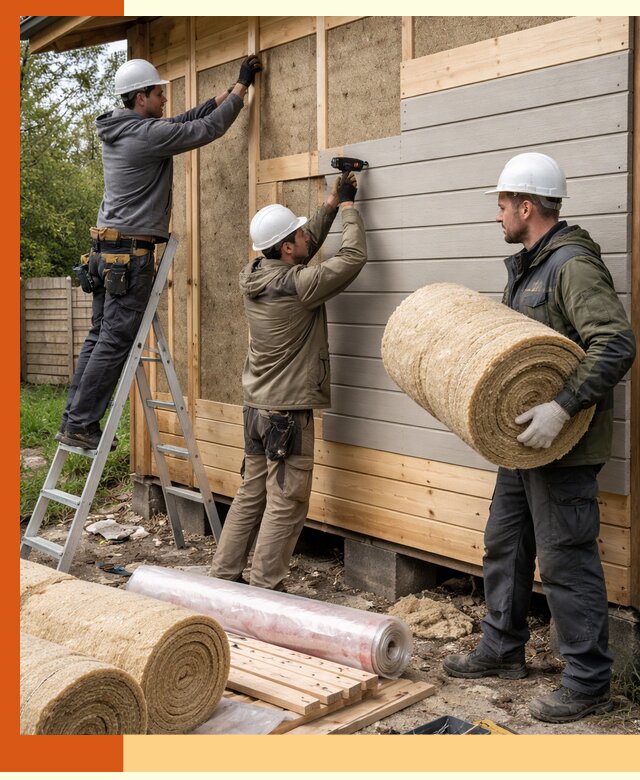 Утепление бани снаружи в Усть-Джегуте профессионально и надежно