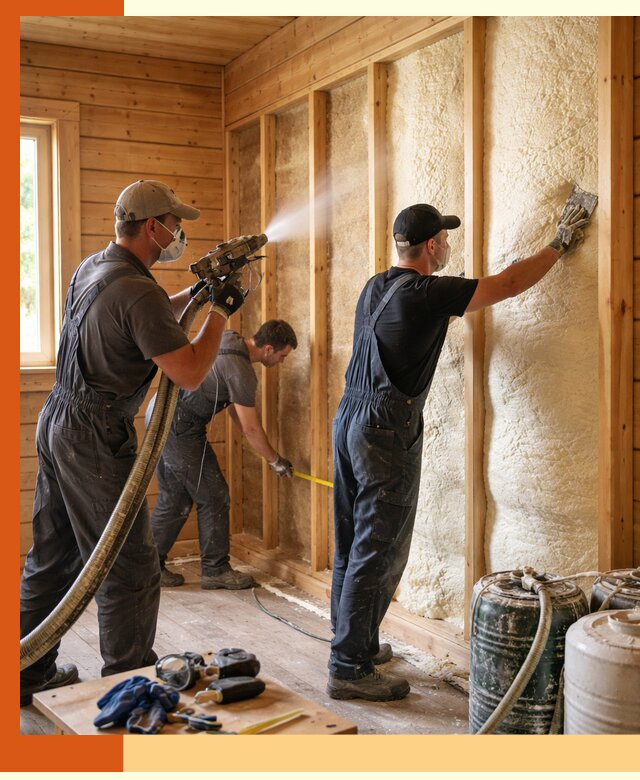 Утепление бани пенополиуретаном (ППУ) в Усть-Джегуте