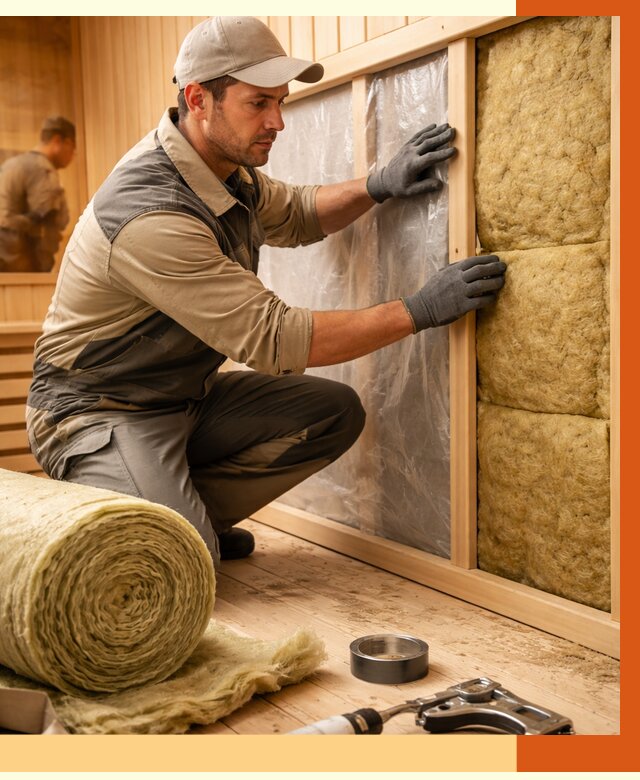 Утепление сауны изнутри в Усть-Джегуте от 6580 руб. за м2 | ППУ, под ключ — ТепломастерСтд