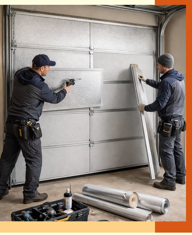 Утепление гаражных ворот в Усть-Джегуте от 7947 руб/м2 — надежно и быстро | ТепломастерСтд