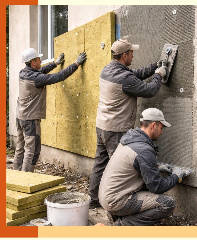 Утепление фасада под штукатурку в Усть-Джегуте — энергоэффективная технология