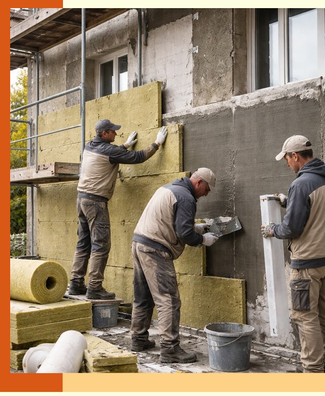 Утепление фасада зданий и домов в Усть-Джегуте
