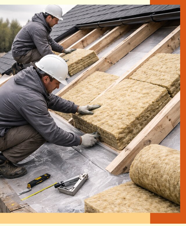 Утепление крыши в Усть-Джегуте от 1873 руб./м2 — комплексное утепление кровли | ТепломастерСтд