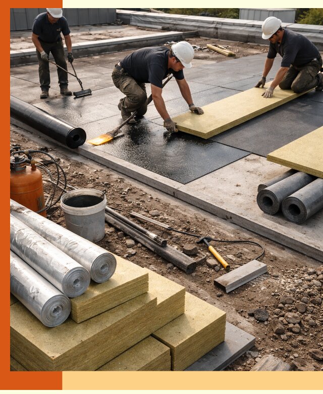 Утепление плоской крыши в Усть-Джегуте — надежная теплоизоляция и герметизация