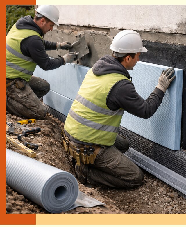 Утепление фундамента снаружи в Усть-Джегуте — профессиональная теплоизоляция