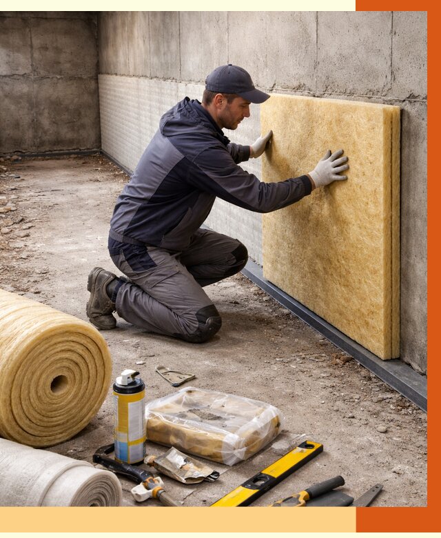 Утепление фундамента изнутри в Усть-Джегуте от 4252 руб./м2 — работы под ключ | ТепломастерСтд