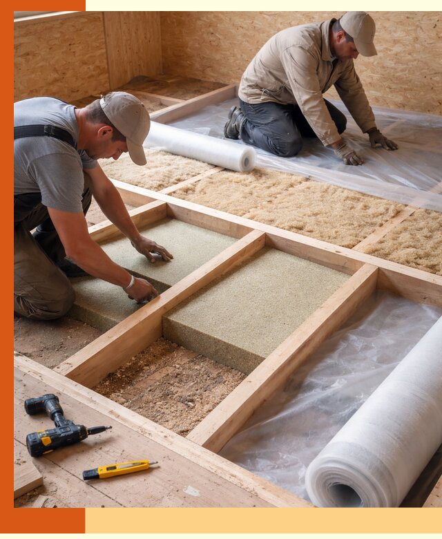 Профессиональное утепление деревянного пола в Усть-Джегуте