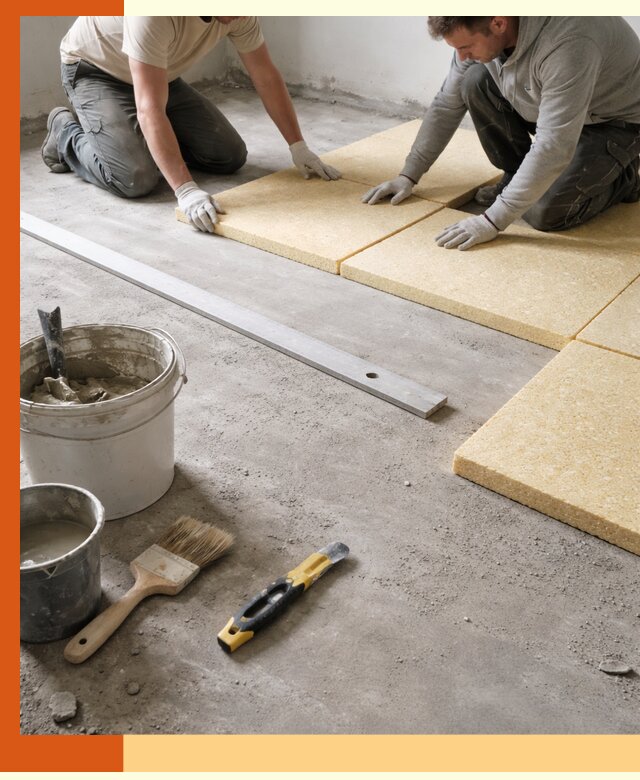 Утепление бетонного пола в Усть-Джегуте профессионально и недорого