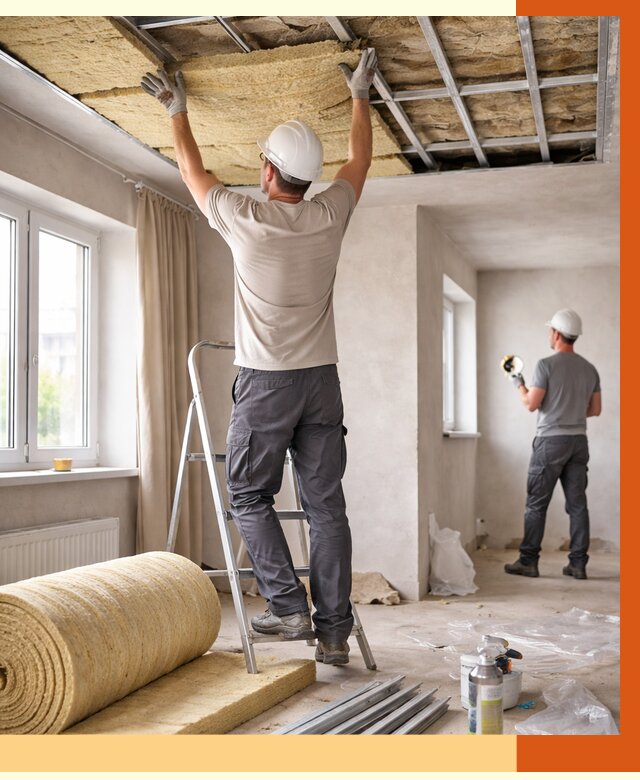 Утепление потолка в частном доме в Усть-Джегуте от 962 руб./м² — работы под ключ | ТепломастерСтд