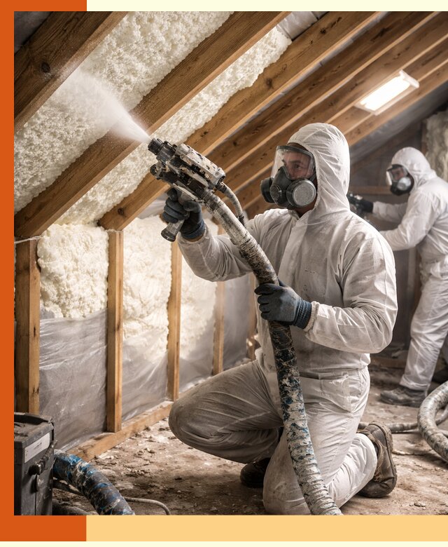 Утепление чердака пенополиуретаном (ППУ) в Усть-Джегуте