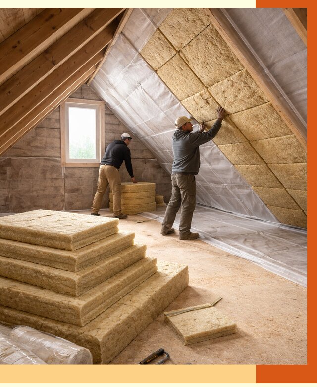 Утепление мансарды в Усть-Джегуте от 2531 руб/м2 — комплексно и под ключ | ТепломастерСтд