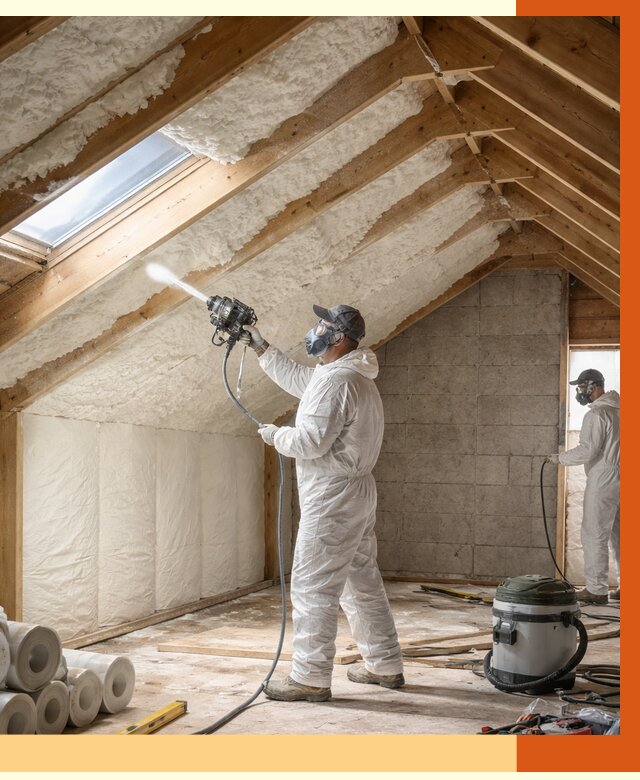 Утепление мансарды ППУ в Усть-Джегуте от 2784 руб./м² — заказать под ключ | ТепломастерСтд