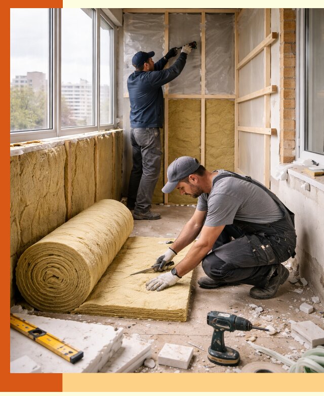 Утепление балкона под ключ в Усть-Джегуте качественно и быстро