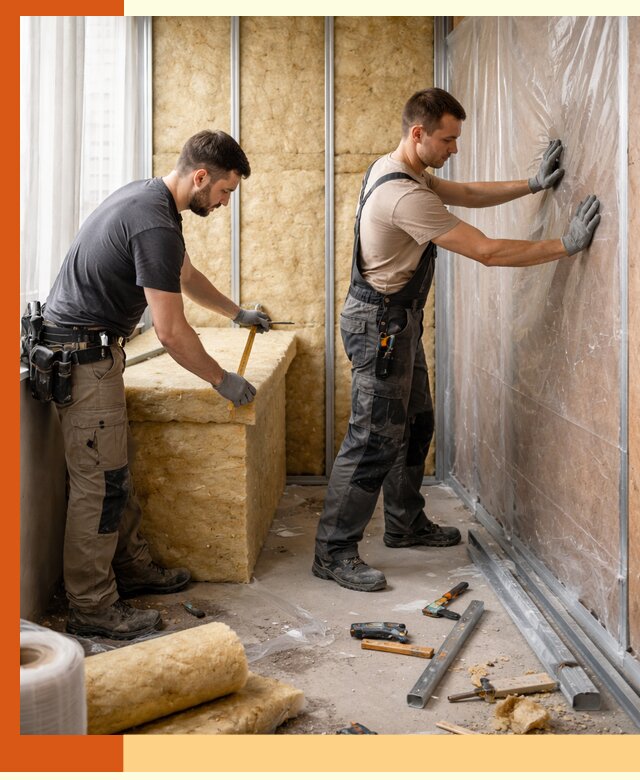 Профессиональное утепление лоджии в Усть-Джегуте эффективно и надежно