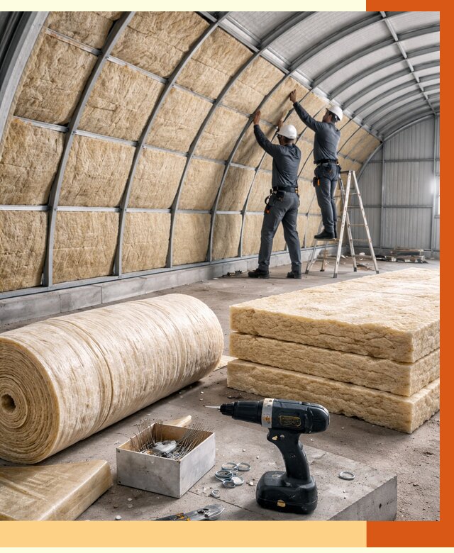 Утепление арочного ангара в Усть-Джегуте от 3239 руб./м2 под ключ | ТепломастерСтд