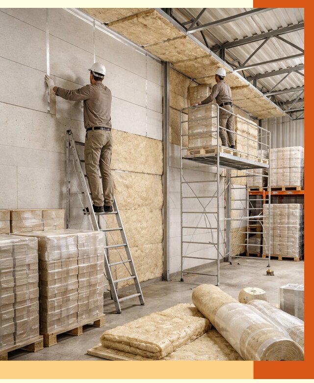 Утепление склада готовой продукции в Усть-Джегуте от 1974 руб./м2 — комплексно | ТепломастерСтд