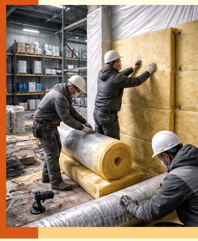 Утепление склада химсырья в Усть-Джегуте: безопасная и эффективная изоляция