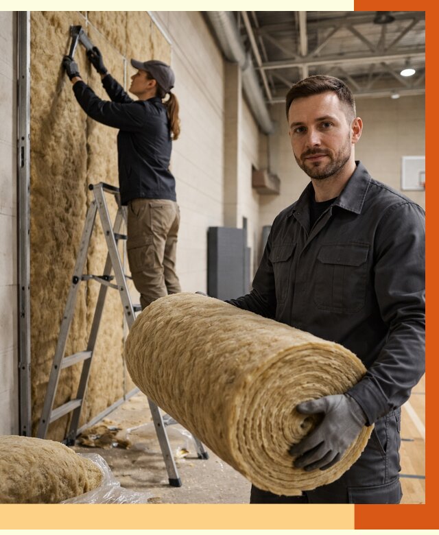 Утепление спортзала в Усть-Джегуте от 7592 руб/м2 — комплексное утепление под ключ | ТепломастерСтд