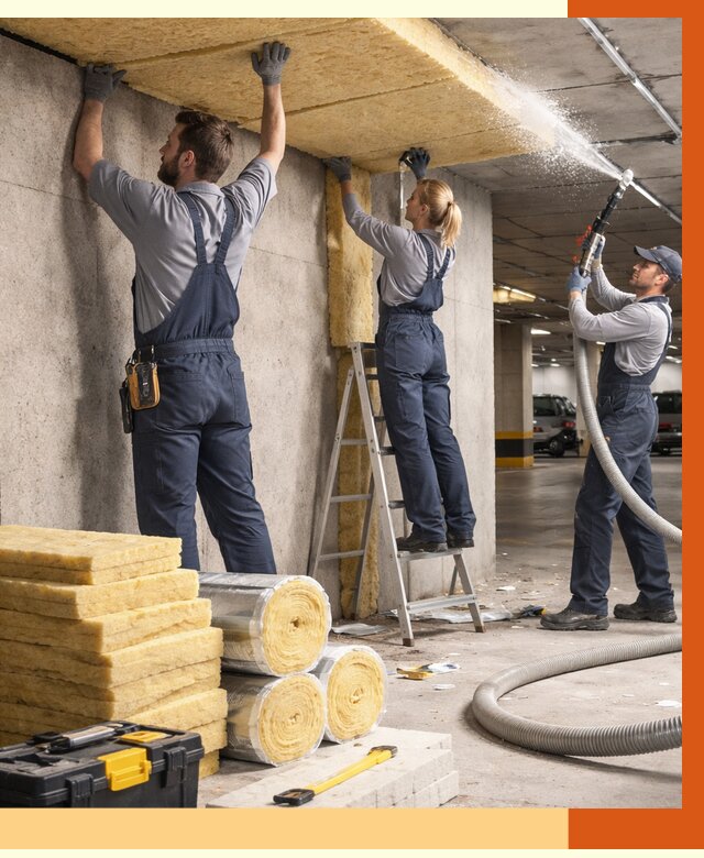 Утепление паркинга в Усть-Джегуте от 6884 руб./м2 — работы под ключ | ТепломастерСтд