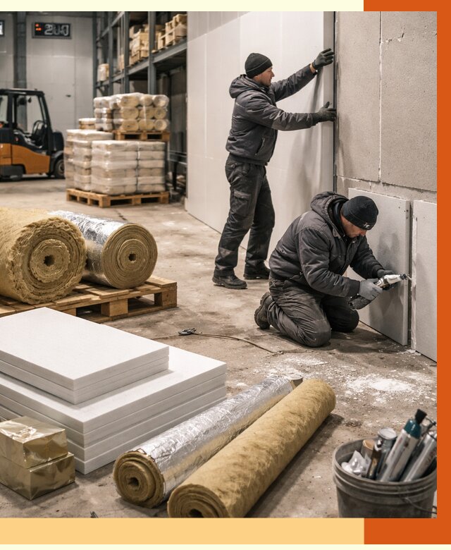 Утепление холодного склада в Усть-Джегуте от 8605 руб/м2 — комплексное под ключ | ТепломастерСтд