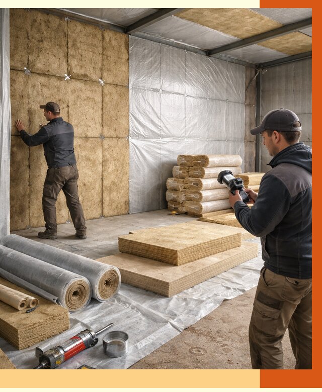 Утепление теплого склада в Усть-Джегуте под ключ от 11641 руб/м² | ТепломастерСтд