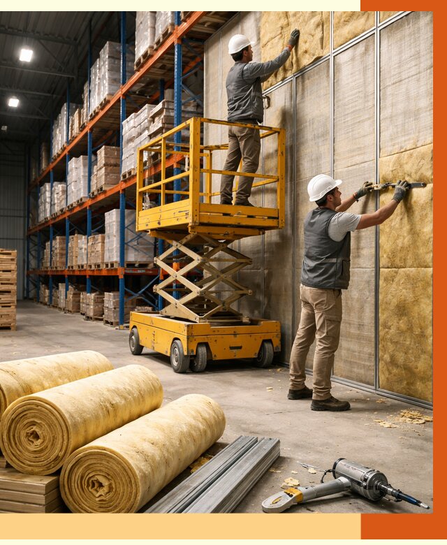 Утепление торгового склада в Усть-Джегуте от 3239 руб/м2 — комплексно и под ключ | ТепломастерСтд