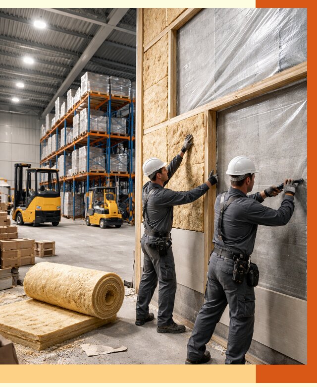 Утепление склада с техникой в Усть-Джегуте от 4252 руб./м2 — комплексно под ключ | ТепломастерСтд