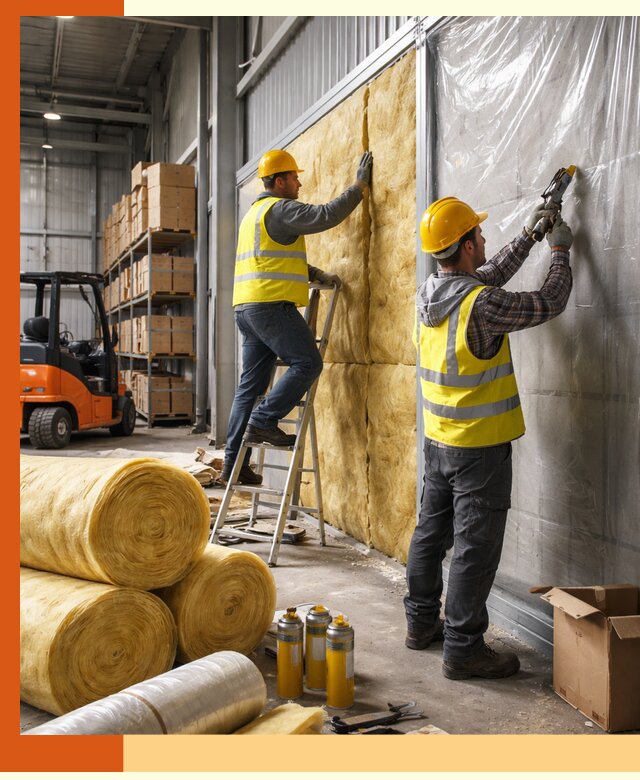 Утепление склада с техникой в Усть-Джегуте под ключ