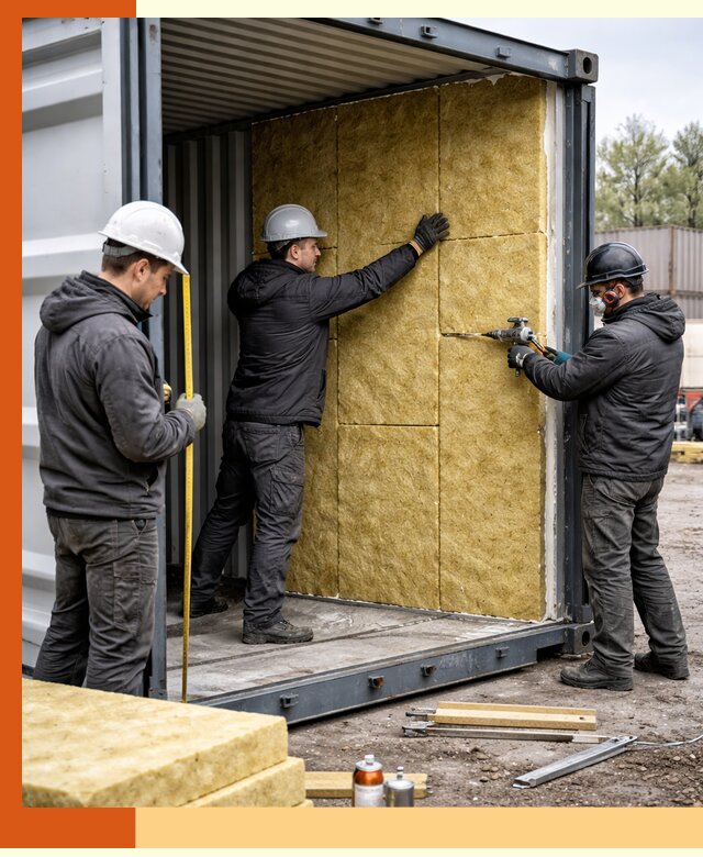 Утепление морского контейнера в Усть-Джегуте: надежная теплоизоляция и защита