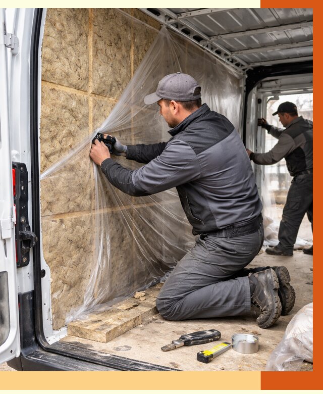 Утепление фургона в Усть-Джегуте от 16703 руб/м2 — утепление фургона ППУ и кузова | ТепломастерСтд