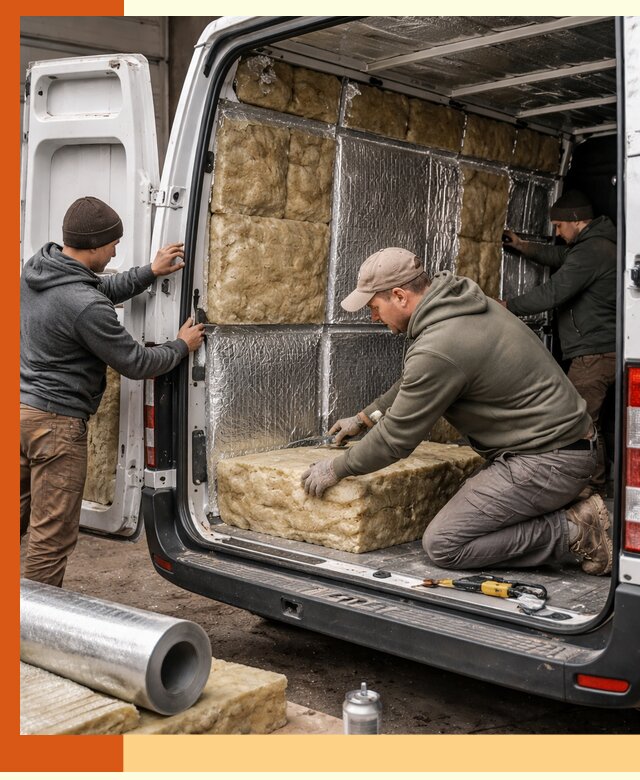 Утепление фургона в Усть-Джегуте: профессиональная теплоизоляция и шумоизоляция