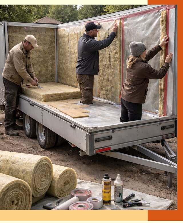 Утепление прицепа в Усть-Джегуте под ключ от 12654 руб. — комплекс от ТепломастерСтд