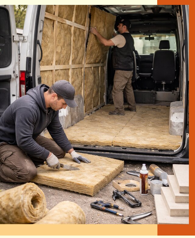 Утепление кемпера в Усть-Джегуте под ключ от 12148 руб. — профессионально | ТепломастерСтд