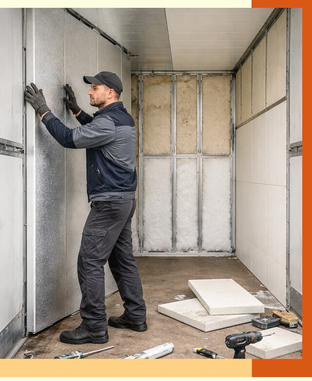 Утепление холодильного кузова в Усть-Джегуте от 13666 руб. под ключ | ТепломастерСтд