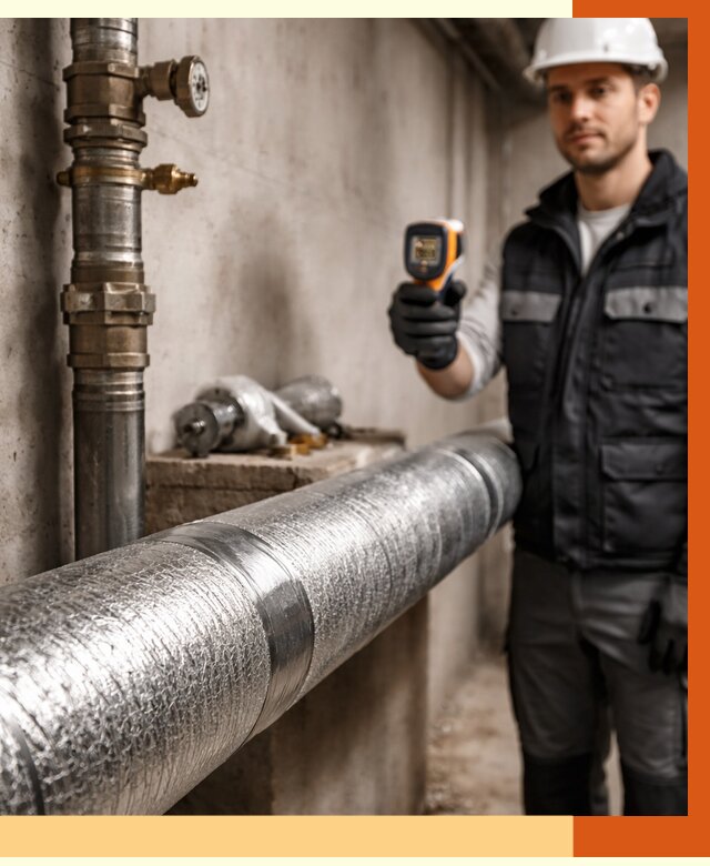 Утепление труб водоснабжения в Усть-Джегуте от 8605 руб. за м² — услуги ТепломастерСтд